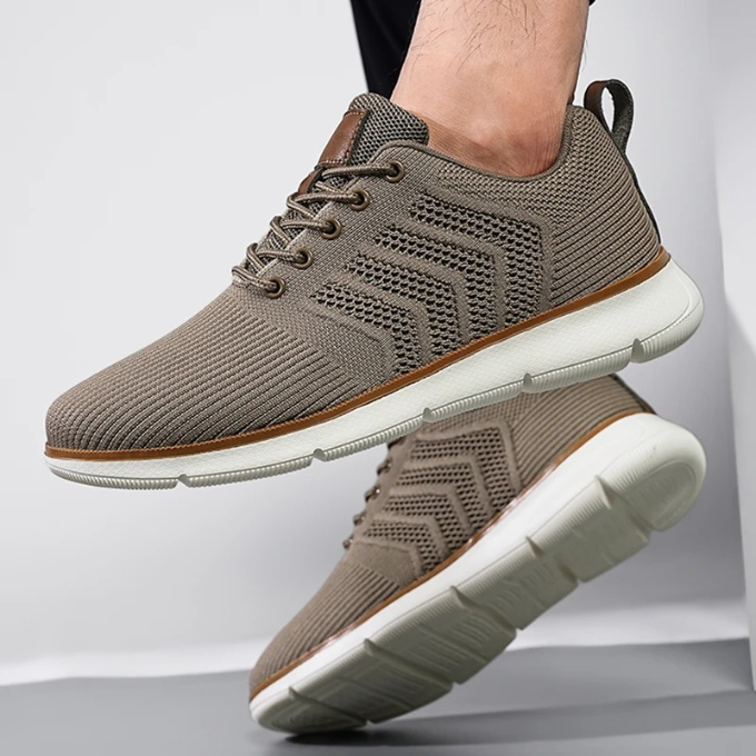 Men's Airmesh Stride Running Sneakers with lace-up front, engineered for performance & everyday comfort.