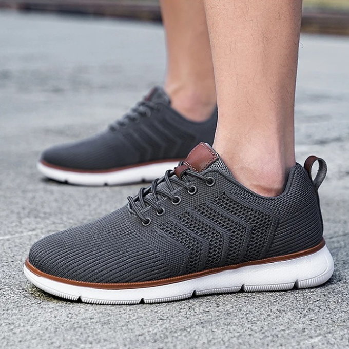 Men's Airmesh Stride Running Sneakers in blue, ideal for jogging, walking, and active performance.