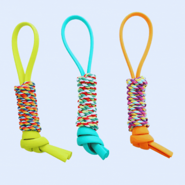 Vibrant rope dog toy; ideal chew solution for active dogs and healthy gums, pet supplies