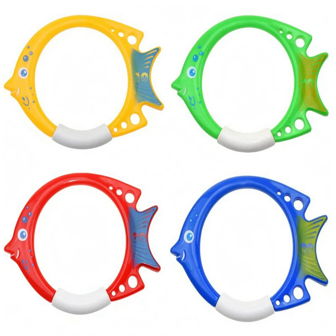 Weighted pool diving toys for kids, improving underwater swimming skills, activity, and hand-eye coordination.