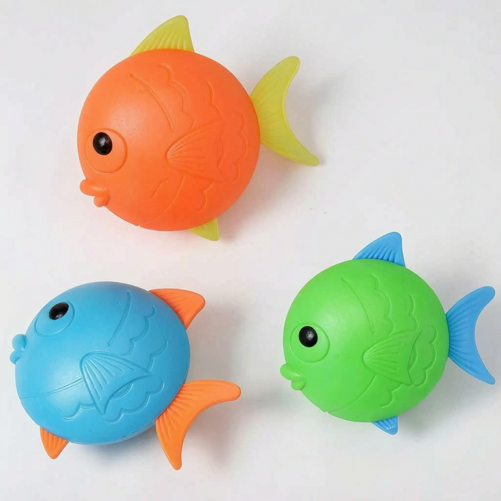 Durable, colorful weighted pool dive toys designed for safe and fun underwater play for children.
