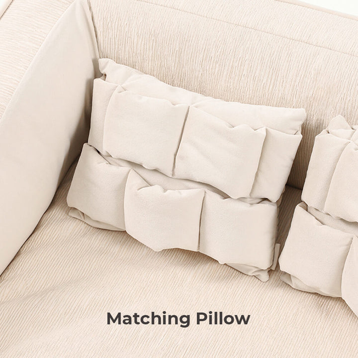 Comfortable pet bed: orthopedic dog sofa with integrated pillows, ideal for large breeds.