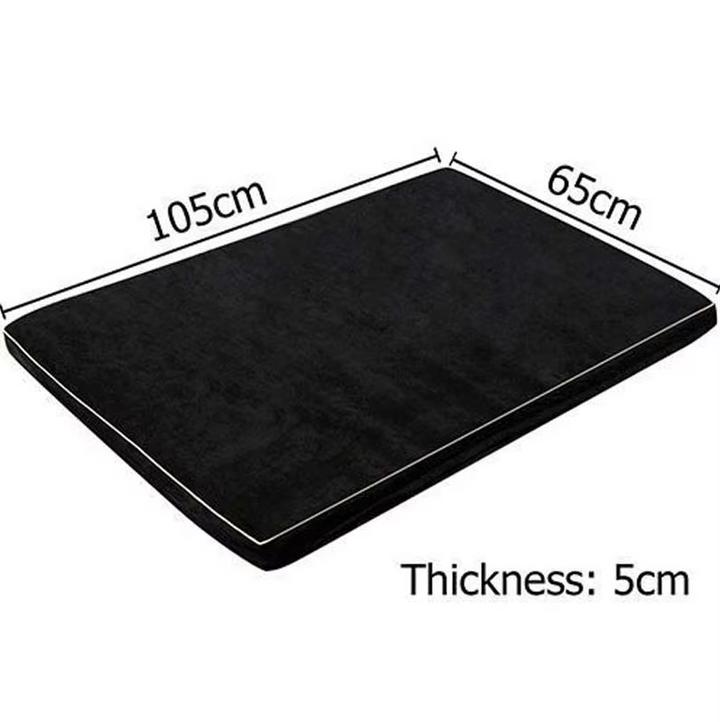 Soft, round dog calming bed with a secure non-slip base, perfect for small to medium dogs