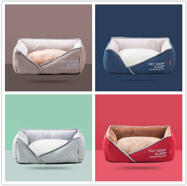Plush pet sleeping mat, ideal dog or cat bed for peaceful rest