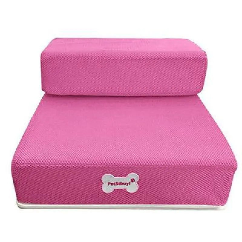 Foam pet stairs, grey, ideal for joint support, ensuring safe and easy bed access for pets