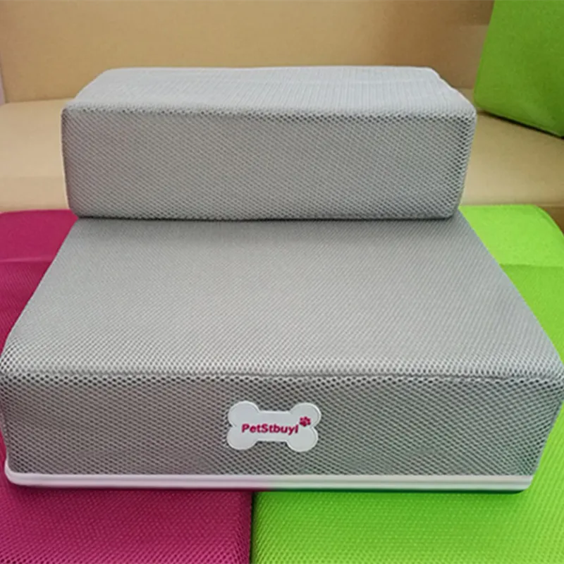 Non-slip base of pet stairs, showing anti-skid dots for stability on various floors