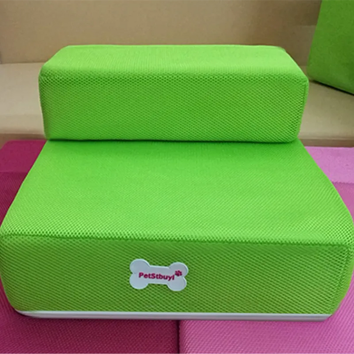 Dog bed access ramp, supportive foam structure, making it easy for pets to climb
