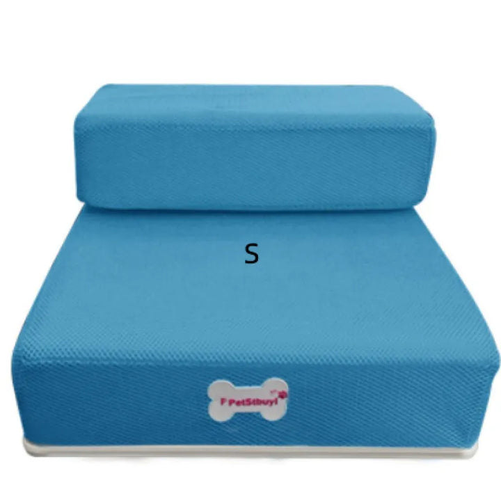 Grey pet stairs, essential mobility aid for older pets or those with arthritis