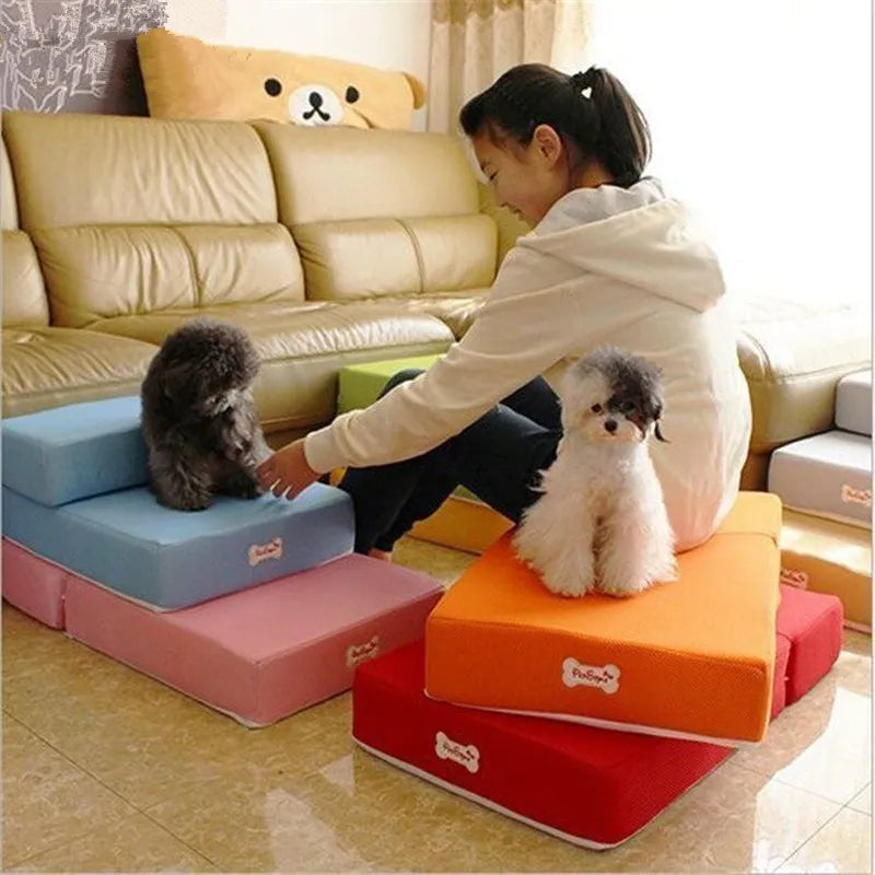 Dog ramp with gentle incline, essential pet furniture mobility aid for small dogs
