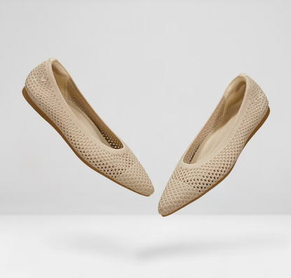 Women's comfortable spring ballet flats, simple slip-on design.