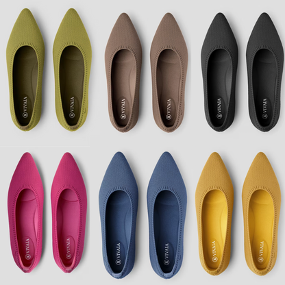 Mila comfortable women's ballet flats, perfect versatile spring/summer shoes.