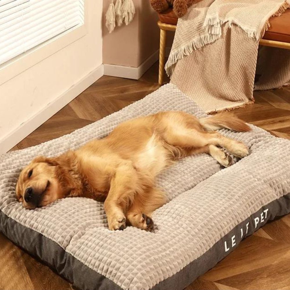 Luxurious warm pet bed made from soft fleece. Ideal dog & cat bed with a washable cover for ultimate comfort.
