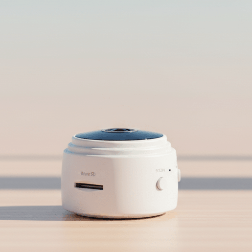 Compact 1080P HD security camera for discreet home surveillance with clear video.