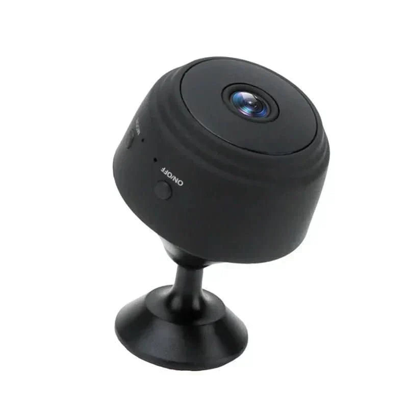 Easy home security with compact 1080P camera, night vision & app control.