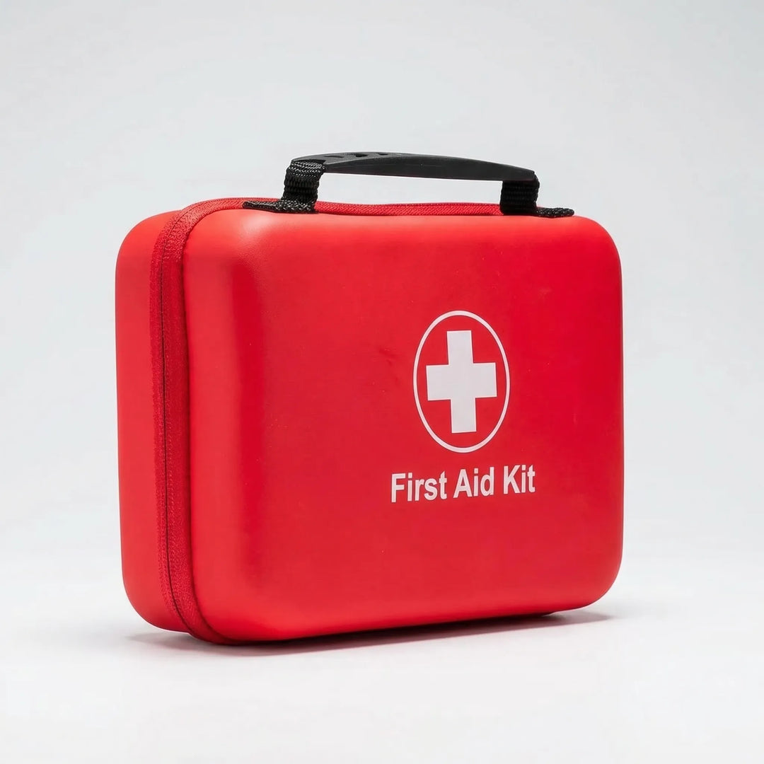 Versatile 38-piece first aid kit with medical supplies for home safety, travel, and outdoor emergency preparedness.