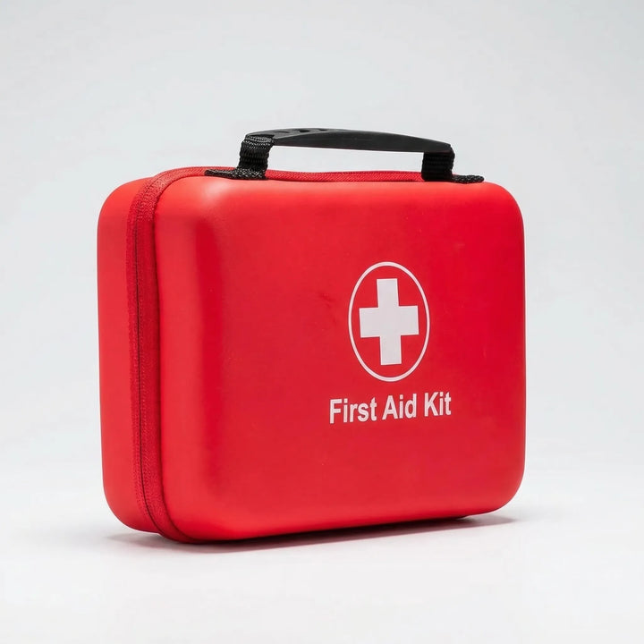 Versatile 38-piece first aid kit with medical supplies for home safety, travel, and outdoor emergency preparedness.