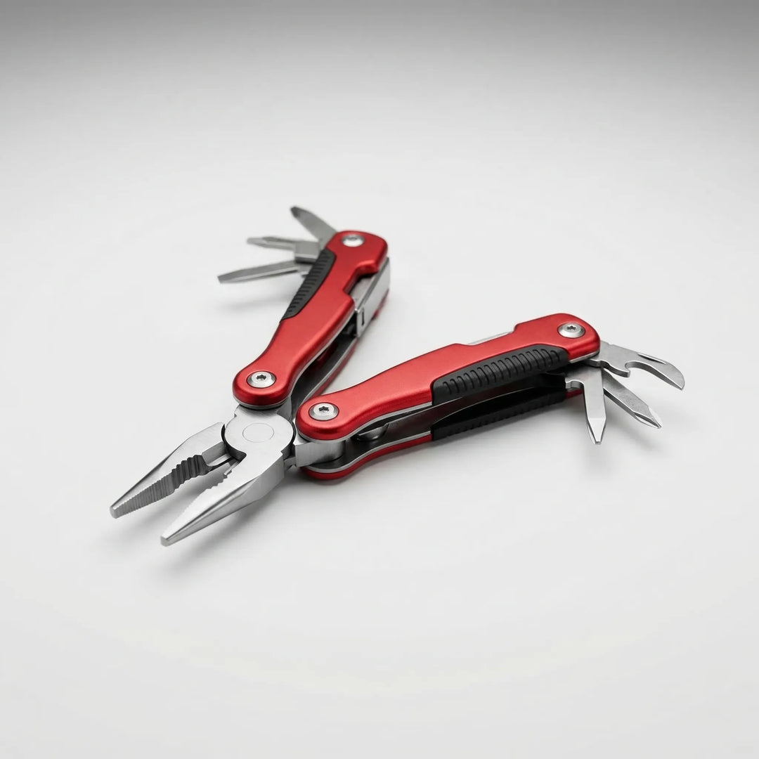 Unisex portable multi-tool for outdoor adventures. Features 9 essential functions for survival & EDC.