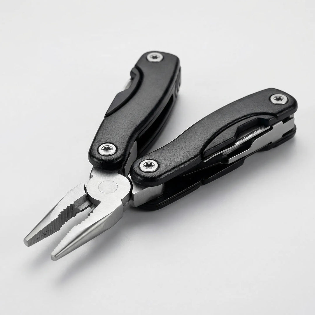 Lightweight & portable 9-in-1 multi-tool for women and men, essential for camping, hiking, and daily tasks.