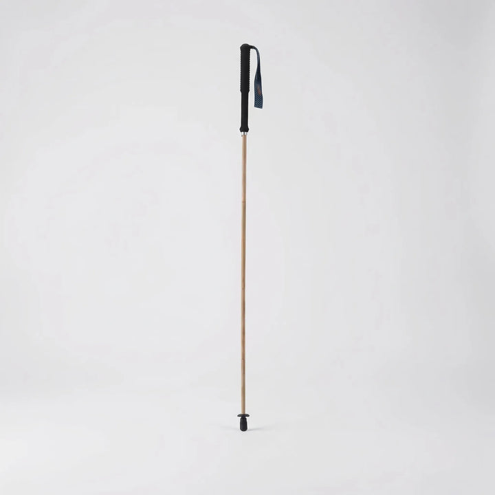Durable folding trekking pole, compact design for easy transport on any hiking trail or walk.