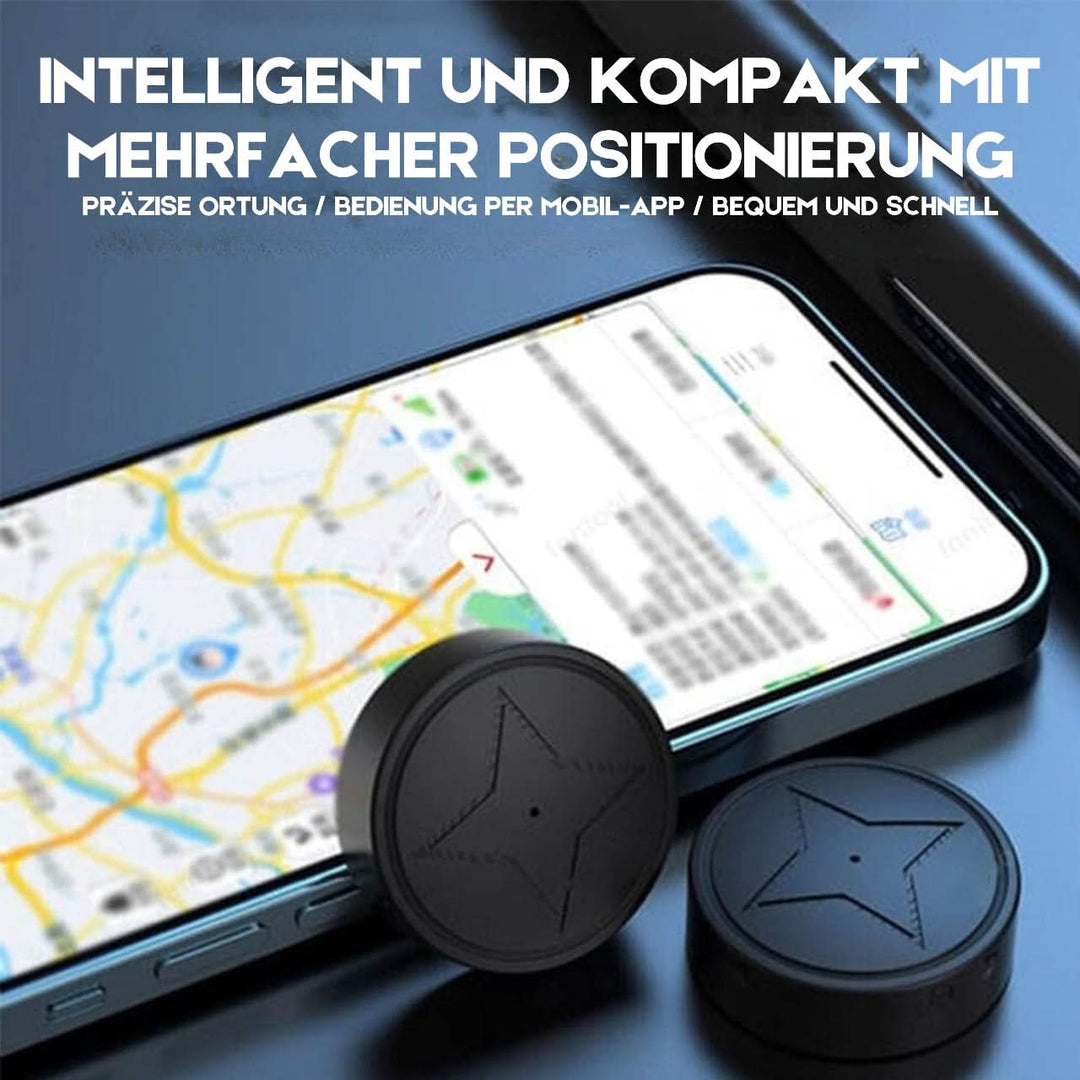 Discreet magnetic GPS tracker for cars, trucks & assets. Easy mount, real-time location device.