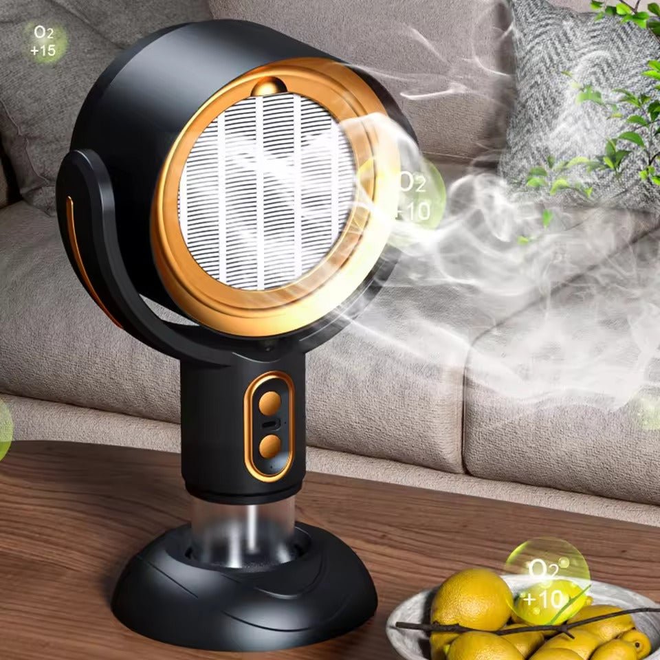 Sleek kitchen air purifier, effective smoke eliminator & odor remover for cooking smells, ensuring fresh air.