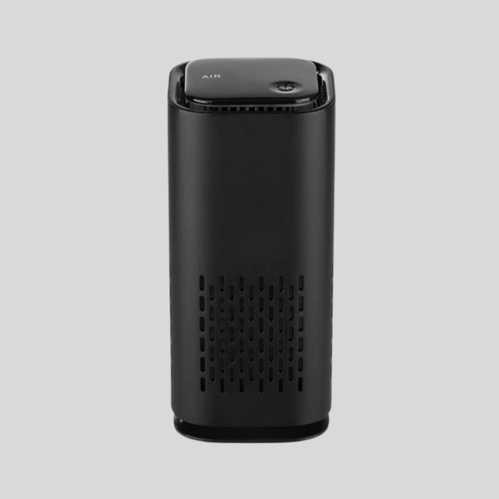 Pet air purifier in modern home, effectively removing pet dander and odors for fresh air