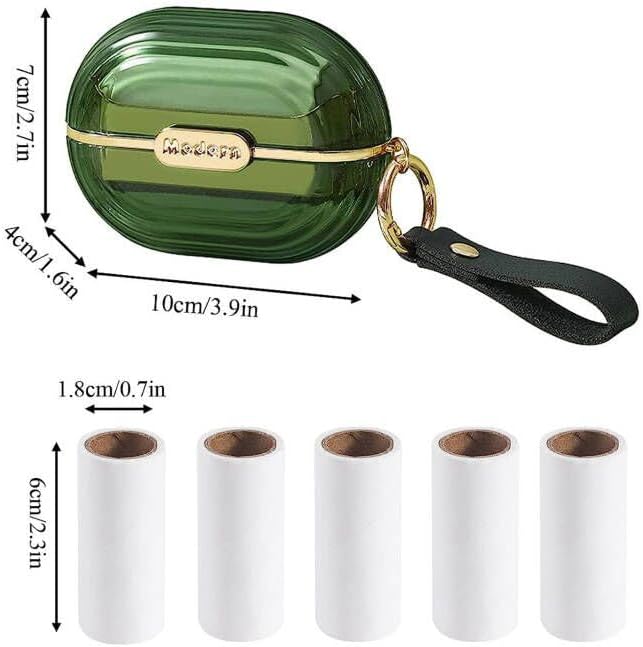 Portable pet hair remover for travel, keeping furniture & clothing free from dog & cat hair, eco-friendly solution.