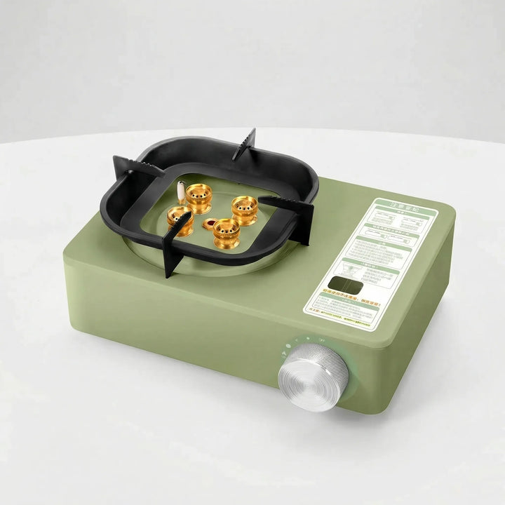 Powerful high-output portable camping gas stove. Quick and efficient single burner for all your outdoor cooking needs.