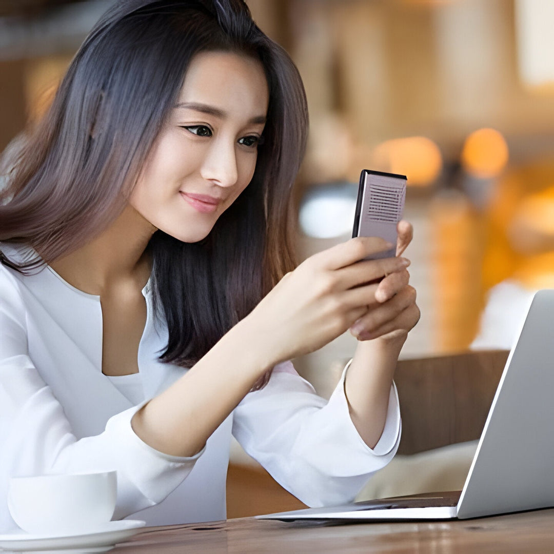 Portable language converter for instant 40+ foreign language translation. Essential for travel, learning, business.