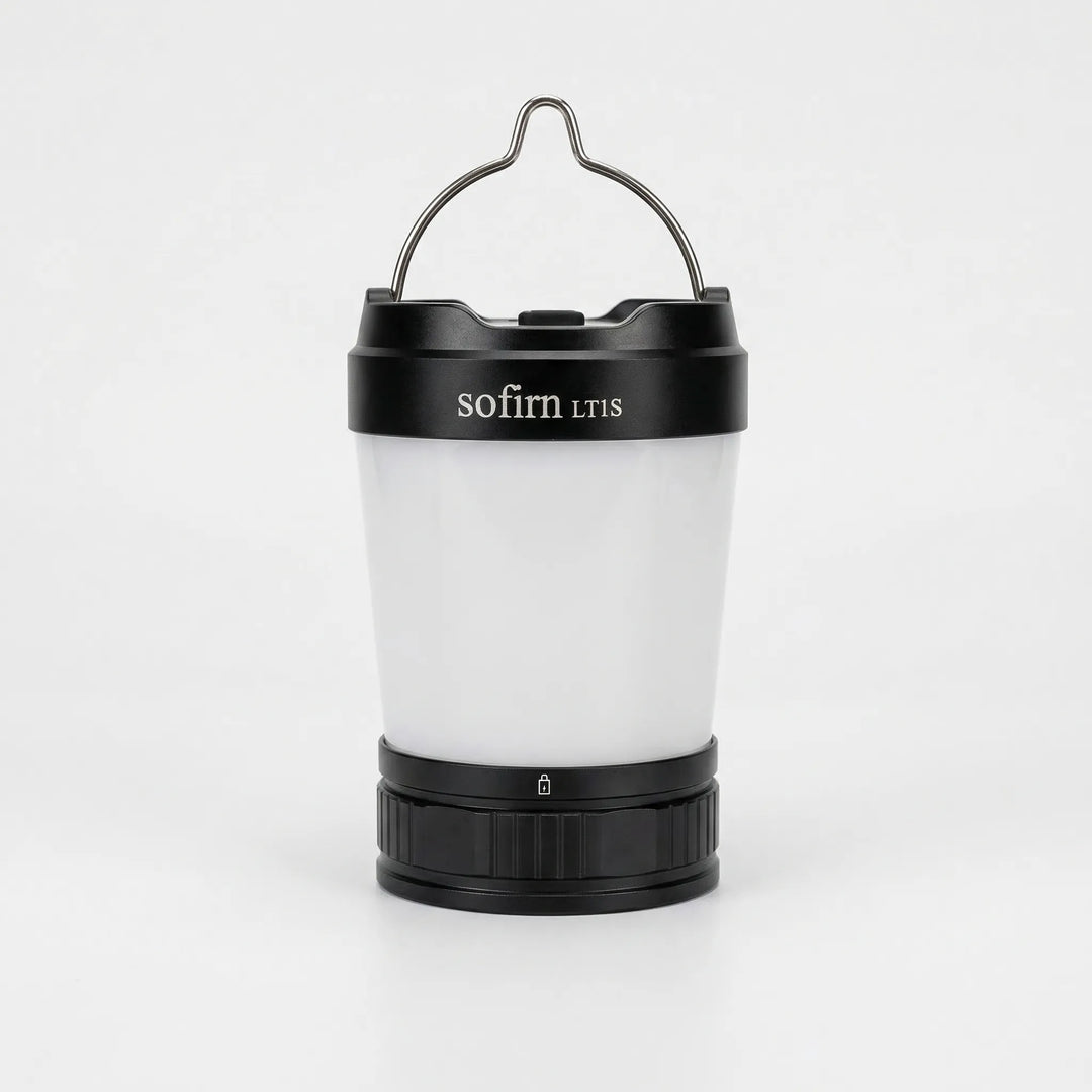Versatile LED outdoor emergency lantern & power bank for camping, hiking, and essential portable power.