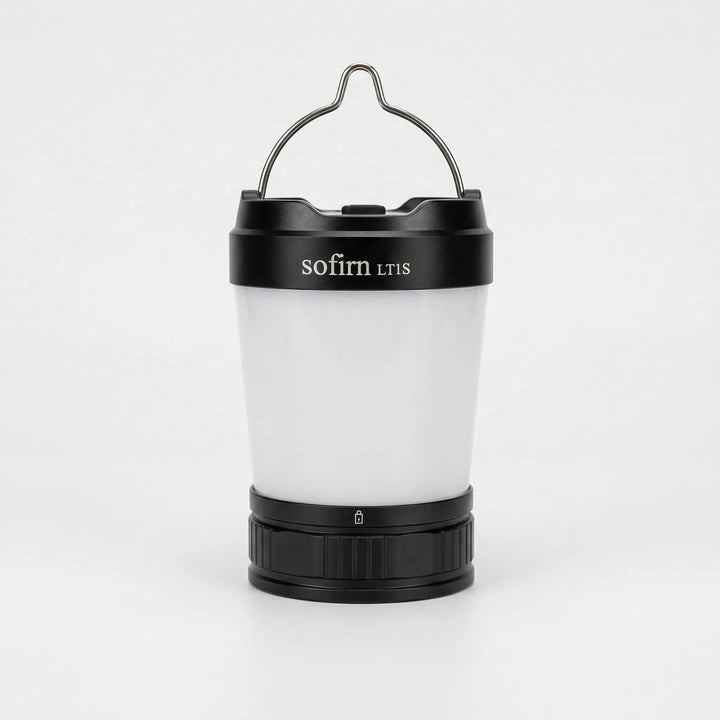 Versatile LED outdoor emergency lantern & power bank for camping, hiking, and essential portable power.