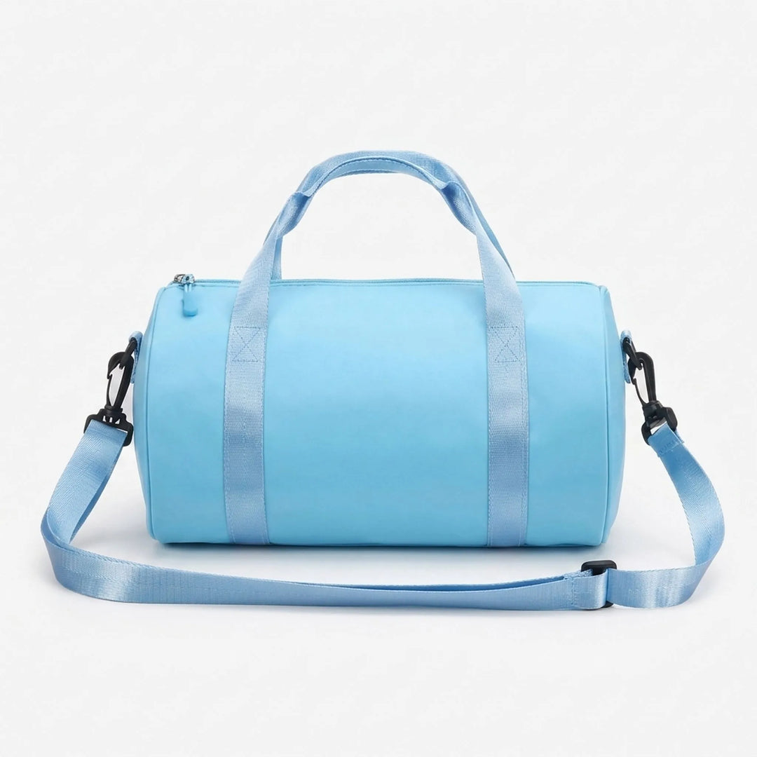 Versatile compact duffel bag for gym, travel, and daily use. Unisex design, holds essentials for sport & fitness.