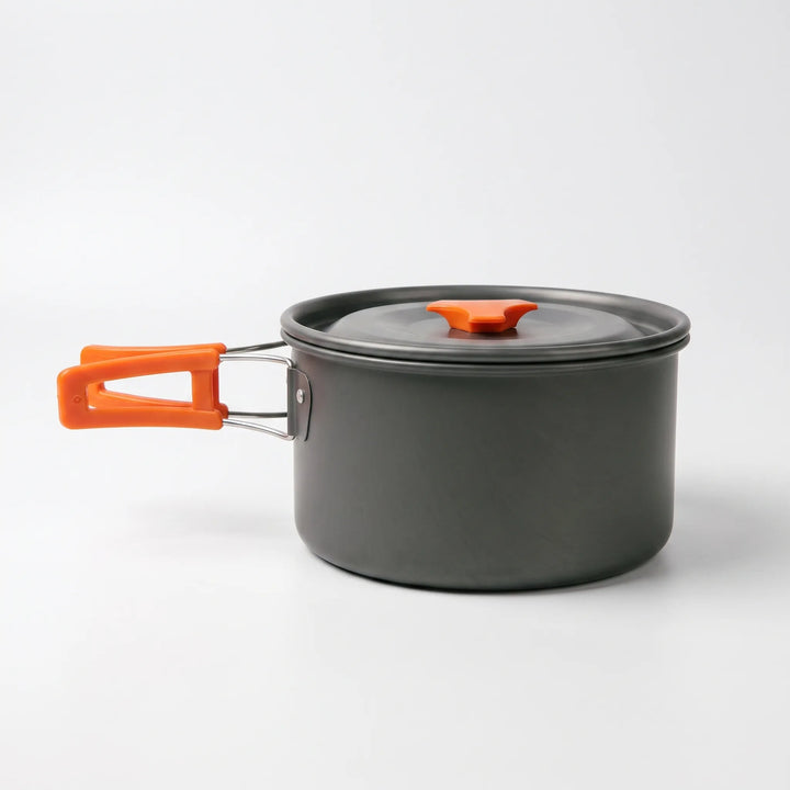 Unisex backpacking stove & cookware set, ideal for lightweight outdoor cooking and camping essentials.