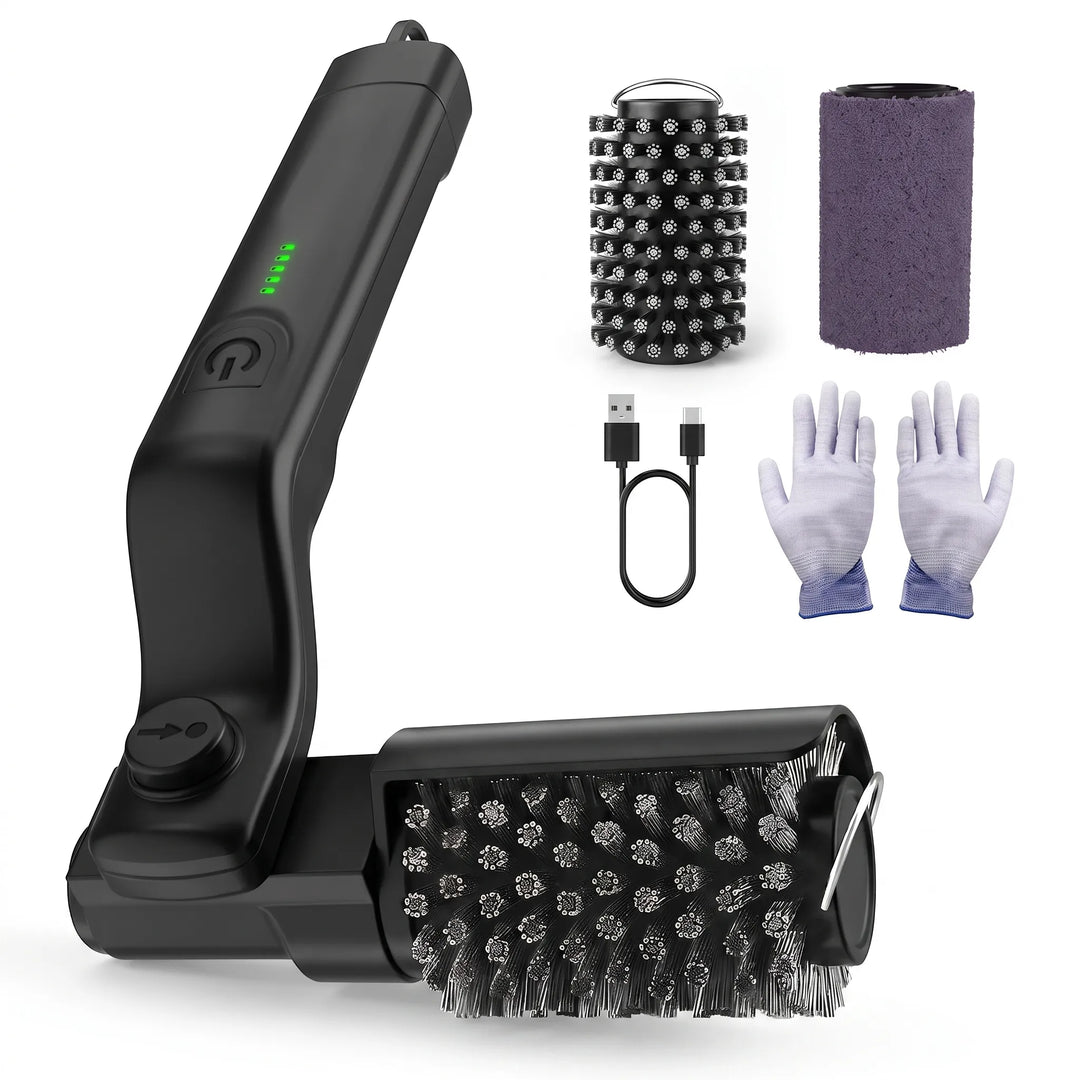 Cordless electric grill cleaning brush, an essential BBQ accessory for sparkling clean outdoor cooking.