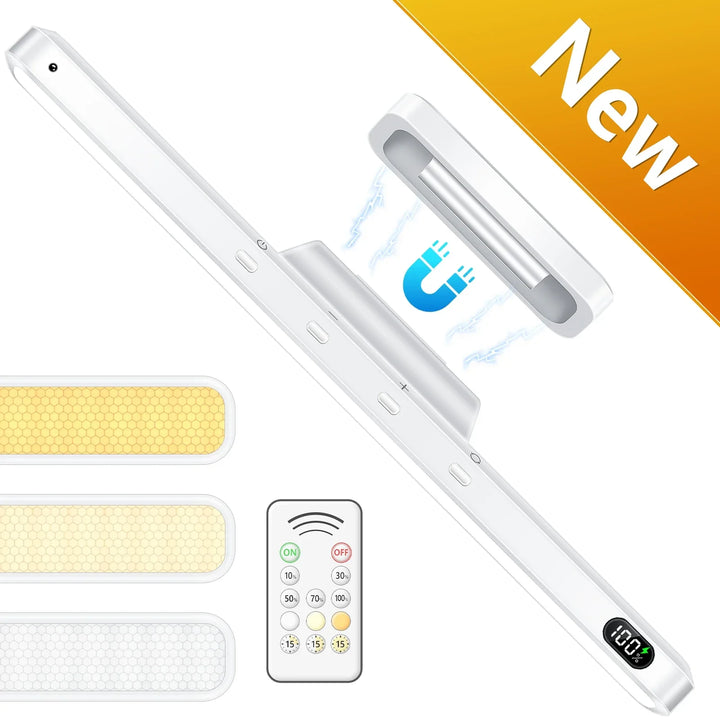 Stylish rechargeable LED night light with 3 adjustable colors, ideal for modern home decor.