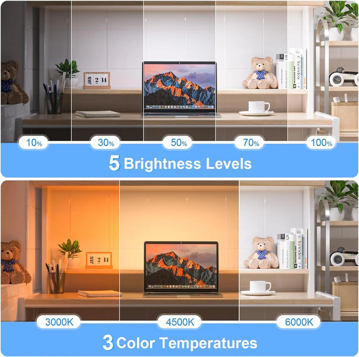 Unisex cordless LED night light offering adjustable 3-color illumination. Ideal for any room.