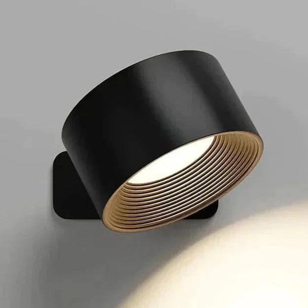 Versatile wireless LED wall lamp. Cordless, magnetic, pivoting, & dimmable for customized modern lighting.