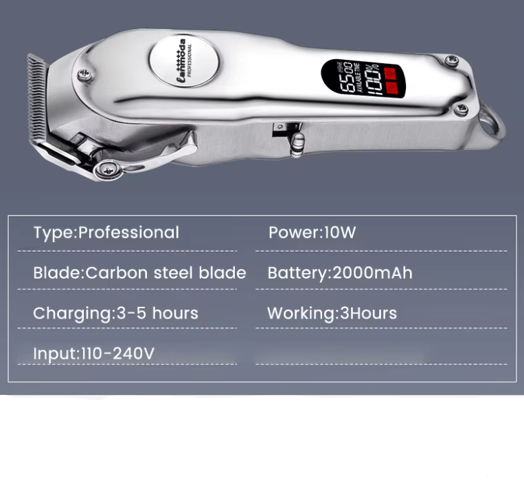 Cat trimmer, cordless, low noise for stress-free animal care.
