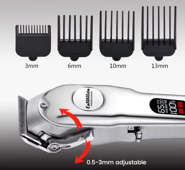 Animal care hair clipper, cordless design for effective pet grooming.