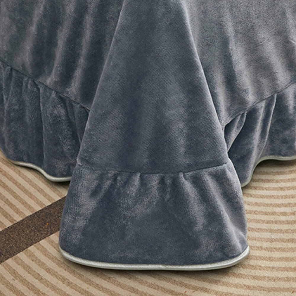 Elegant botanical milk velvet sheets, a cozy and inviting bedding option.