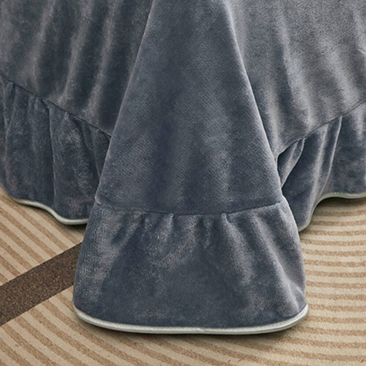 Elegant botanical milk velvet sheets, a cozy and inviting bedding option.