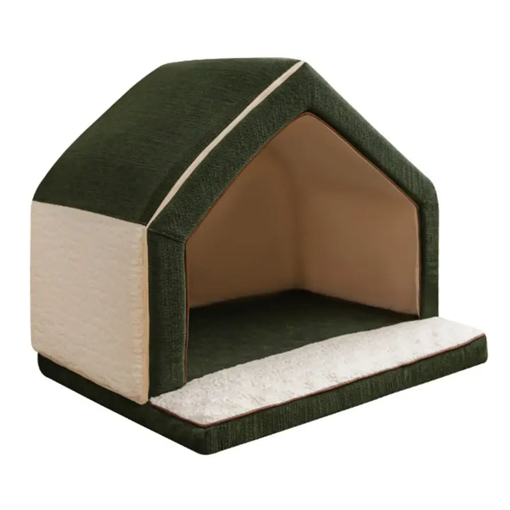 Round pet cave bed, deep sleep design, perfect for small dogs & cats, durable & cozy