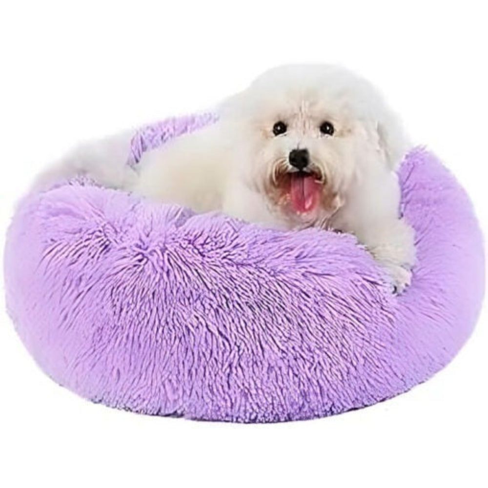 New4 calming pet bed in a home setting, providing a cozy anti-anxiety spot for pets