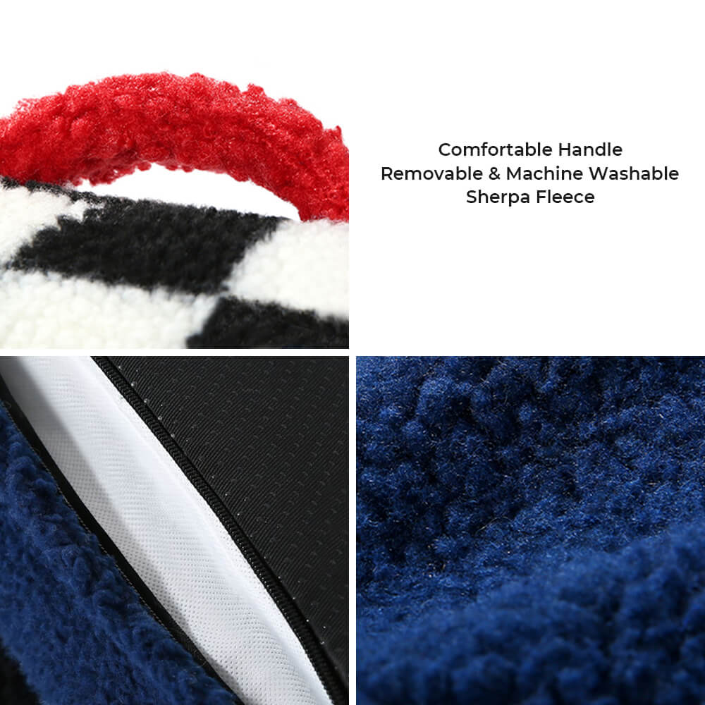Durable yet soft pet bed, ideal for small dogs and cats, easy-to-clean design
