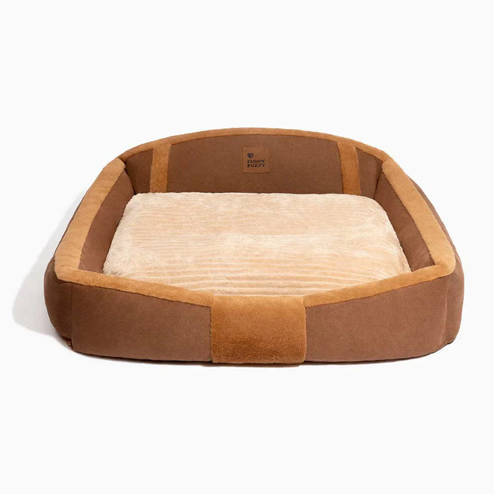 Durable and cozy calming dog bed, a washable plush sofa bed for everyday pet comfort.