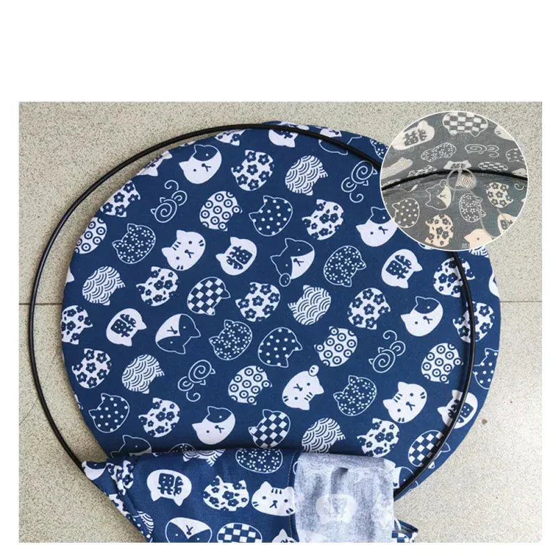 Pet comfort cat bed, a tent design offering a peaceful hammock-like experience.