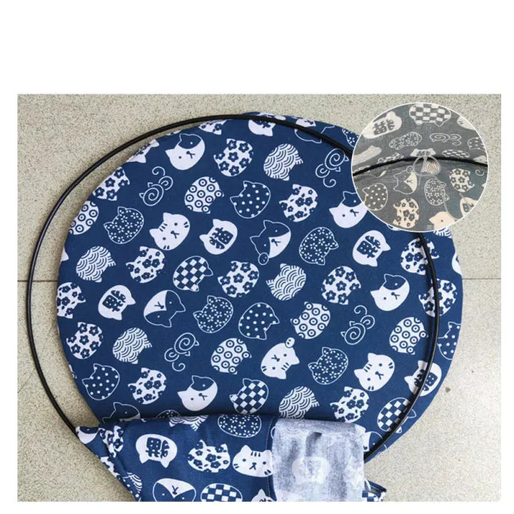 Pet comfort cat bed, a tent design offering a peaceful hammock-like experience.