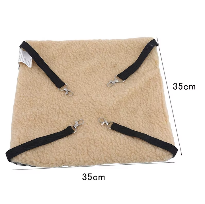 Cat hanging bed, ideal for cages, providing a soft and secure spot for felines
