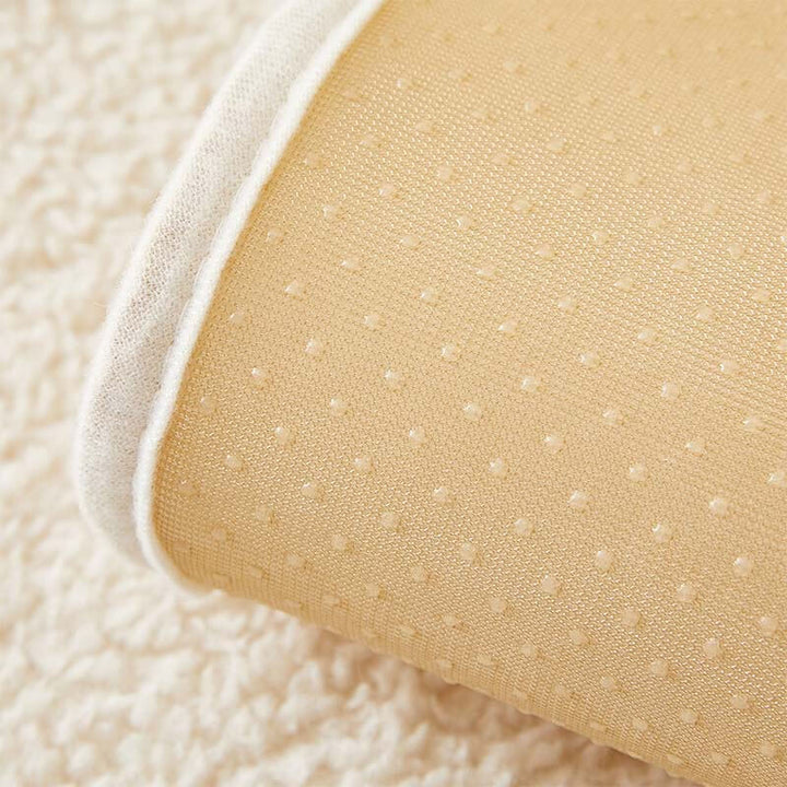 Elegant cat paw sherpa fleece anti-slip sofa protector, ideal for cozy home decor