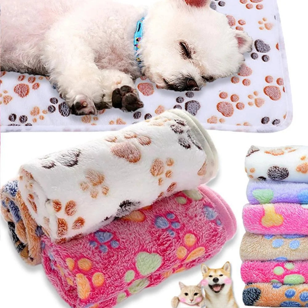 Close-up of the luxurious coral fleece texture of a cozy pet blanket for ultimate pet comfort.